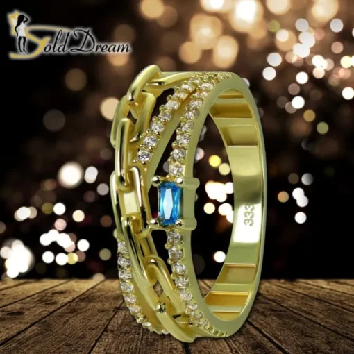 GoldDream Gold Ring Glamour Gr.60 Zirkonia weiß 333er Gelbgold GDR542Y60