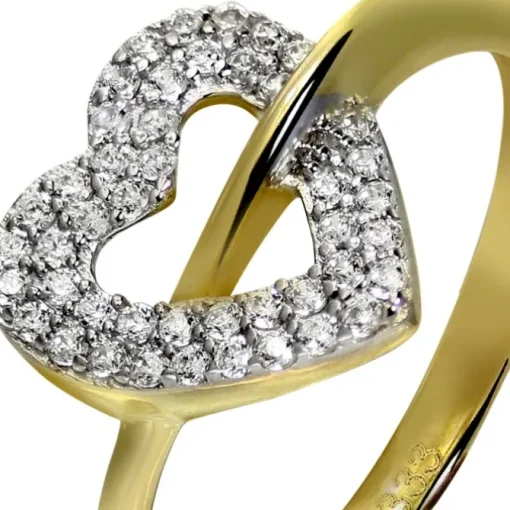 GoldDream Gold Ring Gr.56 Herz Zirkonia 333er Gelbgold GDR521Y56