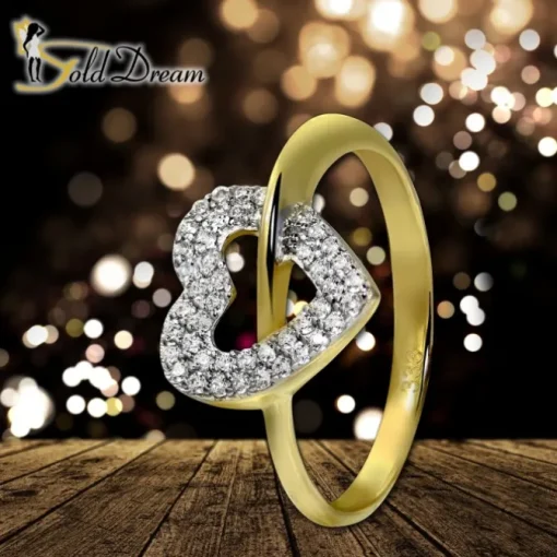 GoldDream Gold Ring Gr.56 Herz Zirkonia 333er Gelbgold GDR521Y56