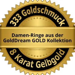 GoldDream Gold Ring Gr.56 Herz Zirkonia 333er Gelbgold GDR521Y56