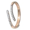 GoldDream Gold Ring Gr.60 Line Zirkonia weiß 333er Roségold GDR524E60