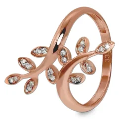 GoldDream Gold Ring Gr.60 Ranke Zirkonia 333er Rosegold GDR515E60