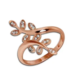GoldDream Gold Ring Gr.56 Ranke Zirkonia 333er Rosegold GDR515E56