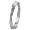 GoldDream Gold Ring Gr.58 Swing Zirkonia weiß 333er Weißgold GDR523J58