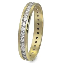 GoldDream Gold Ring Gr.58 Zirkonia weiß 333er Gelbgold GDR520Y58
