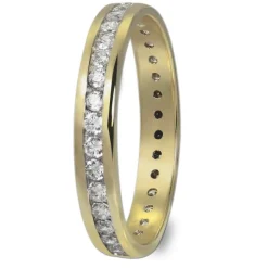GoldDream Gold Ring Gr.60 Zirkonia weiß 333er Gelbgold GDR520Y60