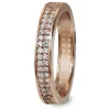 GoldDream Gold Ring Gr.60 Zirkonia weiß 333er Rosegold GDR514E60