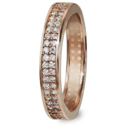 GoldDream Gold Ring Gr.60 Zirkonia weiß 333er Rosegold GDR514E60