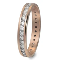 GoldDream Gold Ring Gr.56 Zirkonia weiß 333er Roségold GDR520E56