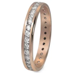 GoldDream Gold Ring Gr.60 Zirkonia weiß 333er Roségold GDR520E60