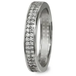 GoldDream Gold Ring Gr.60 Zirkonia weiß 333er Weißgold GDR514J60