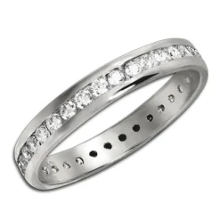 GoldDream Gold Ring Gr.60 Zirkonia weiß 333er Weißgold GDR520J60