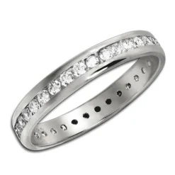 GoldDream Gold Ring Gr.54 Zirkonia weiß 333er Weißgold GDR520J54