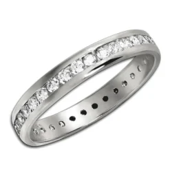 GoldDream Gold Ring Gr.56 Zirkonia weiß 333er Weißgold GDR520J56