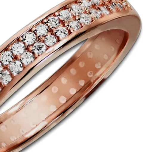 GoldDream Gold Ring Gr.60 Zirkonia weiß 333er Rosegold GDR514E60