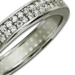 GoldDream Gold Ring Gr.60 Zirkonia weiß 333er Weißgold GDR514J60