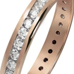 GoldDream Gold Ring Gr.54 Zirkonia weiß 333er Roségold GDR520E54