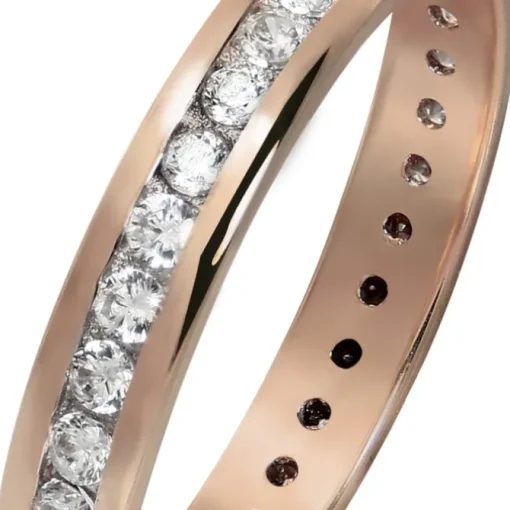 GoldDream Gold Ring Gr.58 Zirkonia weiß 333er Roségold GDR520E58