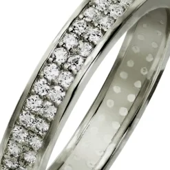 GoldDream Gold Ring Gr.60 Zirkonia weiß 333er Weißgold GDR514J60