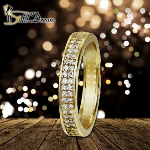 GoldDream Gold Ring Gr.56 Zirkonia weiß 333er Gelbgold GDR514Y56