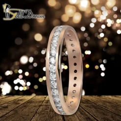 GoldDream Gold Ring Gr.58 Zirkonia weiß 333er Roségold GDR520E58