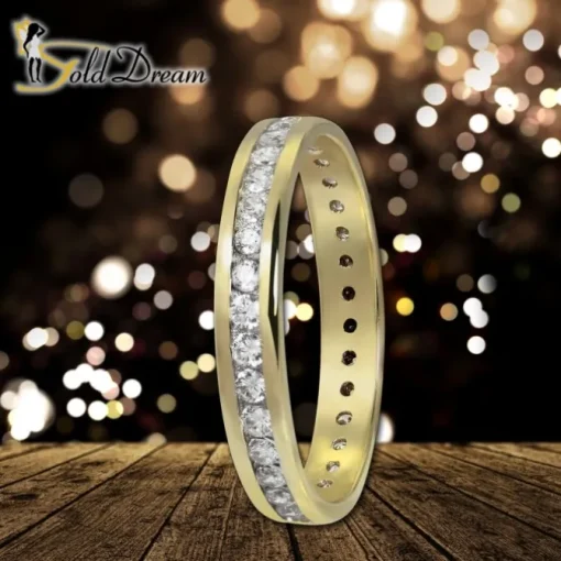 GoldDream Gold Ring Gr.56 Zirkonia weiß 333er Gelbgold GDR520Y56