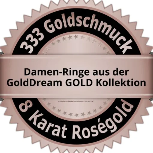 GoldDream Gold Ring Herz Zirkonia weiß Gr.58 333er Rosegold GDR503E58