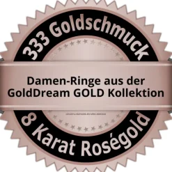 GoldDream Gold Ring Herz Zirkonia weiß Gr.60 333er Rosegold GDR503E60