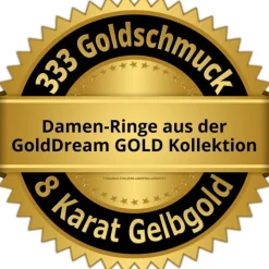 GoldDream Gold Ring Infinity Gr.54 Zirkonia weiß 333er Gelbgold GDR541Y54