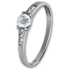 GoldDream Gold Ring Kristall Zirkonia weiß Gr.56 333er Weißgold GDR508J56