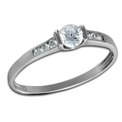 GoldDream Gold Ring Kristall Zirkonia weiß Gr.56 333er Weißgold GDR508J56