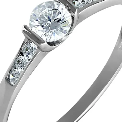 GoldDream Gold Ring Kristall Zirkonia weiß Gr.56 333er Weißgold GDR508J56