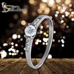 GoldDream Gold Ring Kristall Zirkonia weiß Gr.56 333er Weißgold GDR508J56
