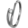 GoldDream Gold Ring New Zirkonia Gr.54 333er Weißgold GDR528J54