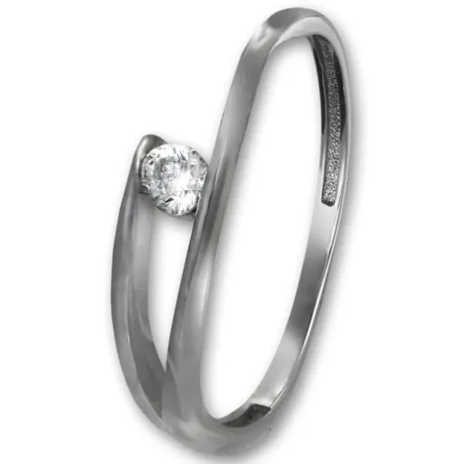 GoldDream Gold Ring New Zirkonia Gr.60 333er Weißgold GDR528J60