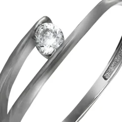 GoldDream Gold Ring New Zirkonia Gr.54 333er Weißgold GDR528J54