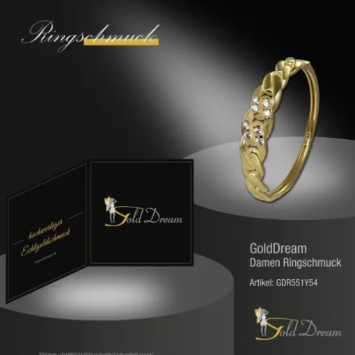 GoldDream Gold Ring Ranke Gr.54 333er Gelbgold GDR551Y54