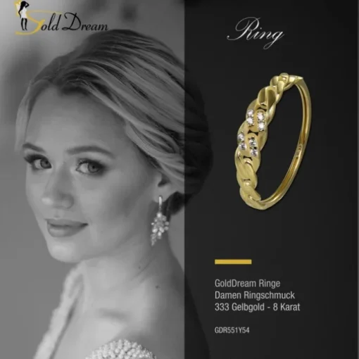 GoldDream Gold Ring Ranke Gr.54 333er Gelbgold GDR551Y54