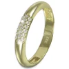 GoldDream Gold Ring 3-reihig Zirkonia Gr.60 333er Gelbgold GDR559Y60