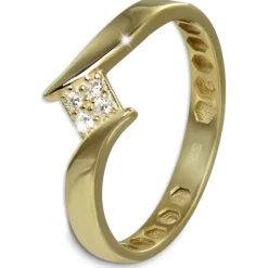 GoldDream Gold Ring Square Gr.56 333er Gelbgold GDR549Y56