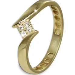 GoldDream Gold Ring Square Gr.58 333er Gelbgold GDR549Y58