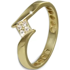 GoldDream Gold Ring Square Gr.54 333er Gelbgold GDR549Y54