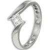 GoldDream Gold Ring Square Gr.54 333er Weißgold GDR549J54