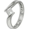 GoldDream Gold Ring Square Gr.56 333er Weißgold GDR549J56