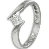 GoldDream Gold Ring Square Gr.58 333er Weißgold GDR549J58