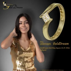 GoldDream Gold Ring Square Gr.54 333er Gelbgold GDR549Y54
