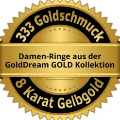 GoldDream Gold Ring Square Gr.56 333er Gelbgold GDR549Y56
