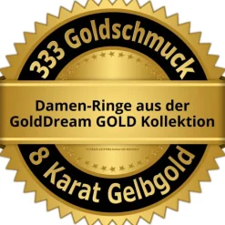 GoldDream Gold Ring Square Gr.54 333er Gelbgold GDR549Y54