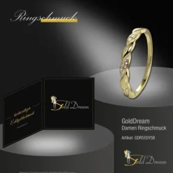 GoldDream Gold Ring Wave Gr.58 333er Gelbgold GDR555Y58