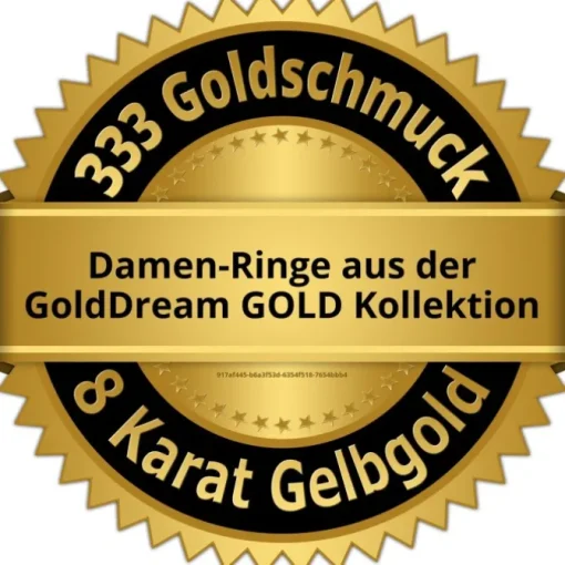 GoldDream Gold Ring Wave Zirkonia Gr.58 333er Gelbgold GDR531Y58